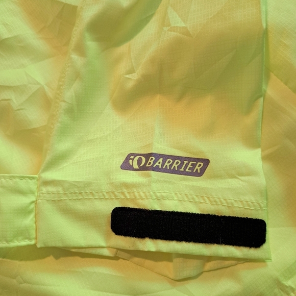 Pearl Izumi Elite Barrier womens size XL convertible jacket vest neon yellow EUC - Picture 9 of 13